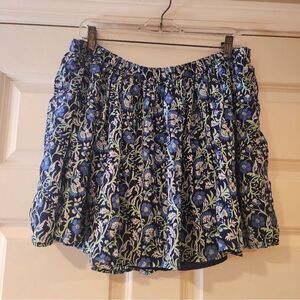 Vineyard Vines Blue Floral Mini Skirt